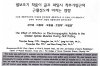 발보조기 착용이 골프 퍼팅시 척추 기립근의 근활성도에 미치는 영향