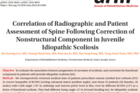  Correlation of Radiographic and Patient Assessment of Spine