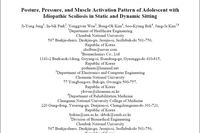 Posture, Pressure and Muscle Activation Pattern of Adolescen
